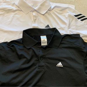 3/$30 Two (2) Adidas mens tennis shirts small